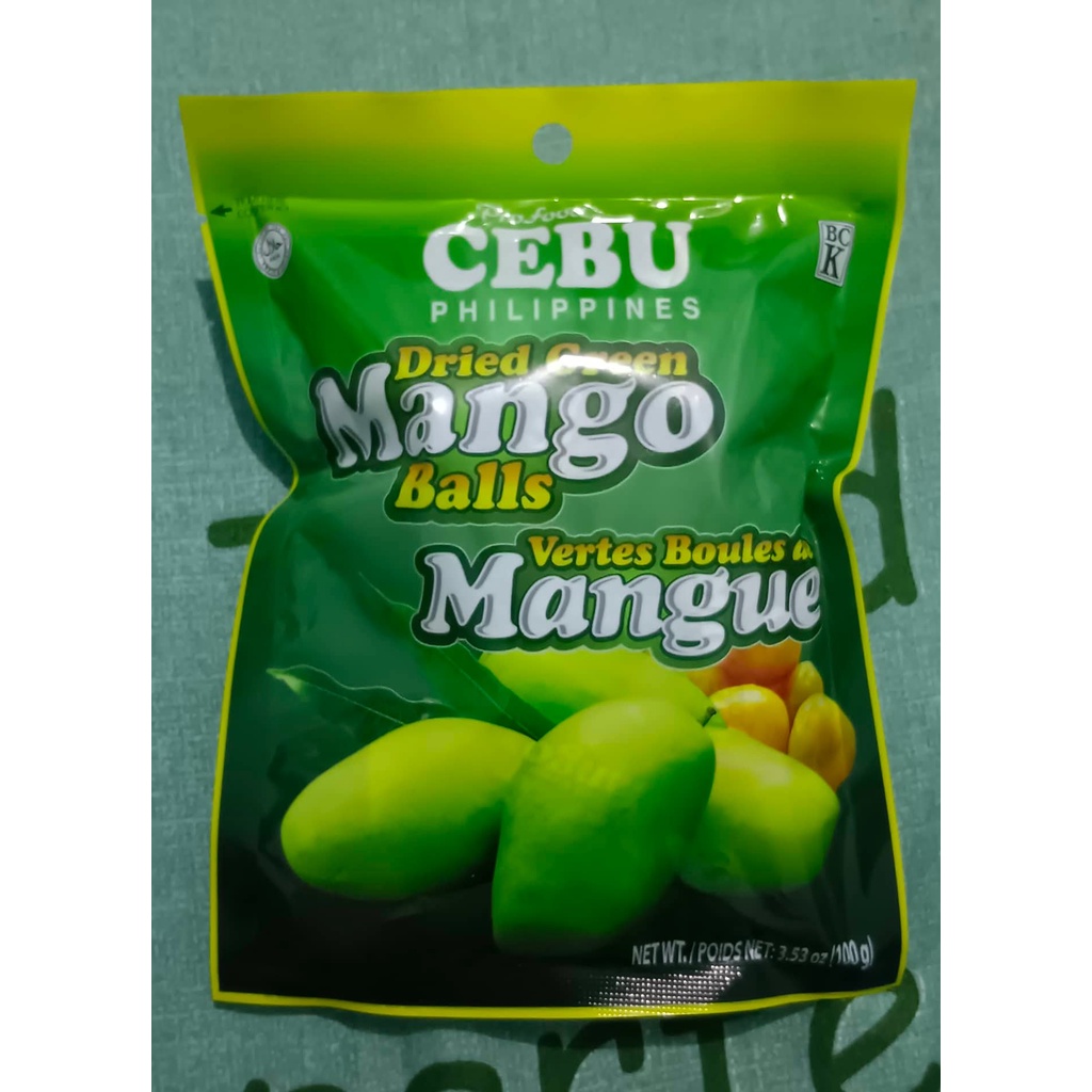 CEBU BRAND DRIED GREEN MANGO BALLS 100G Shopee Philippines