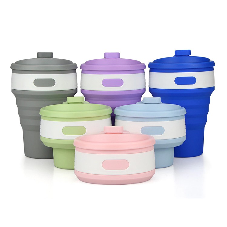 Portable Silicone Collapsible Coffee Tea Cup Folding Reusable Pocket