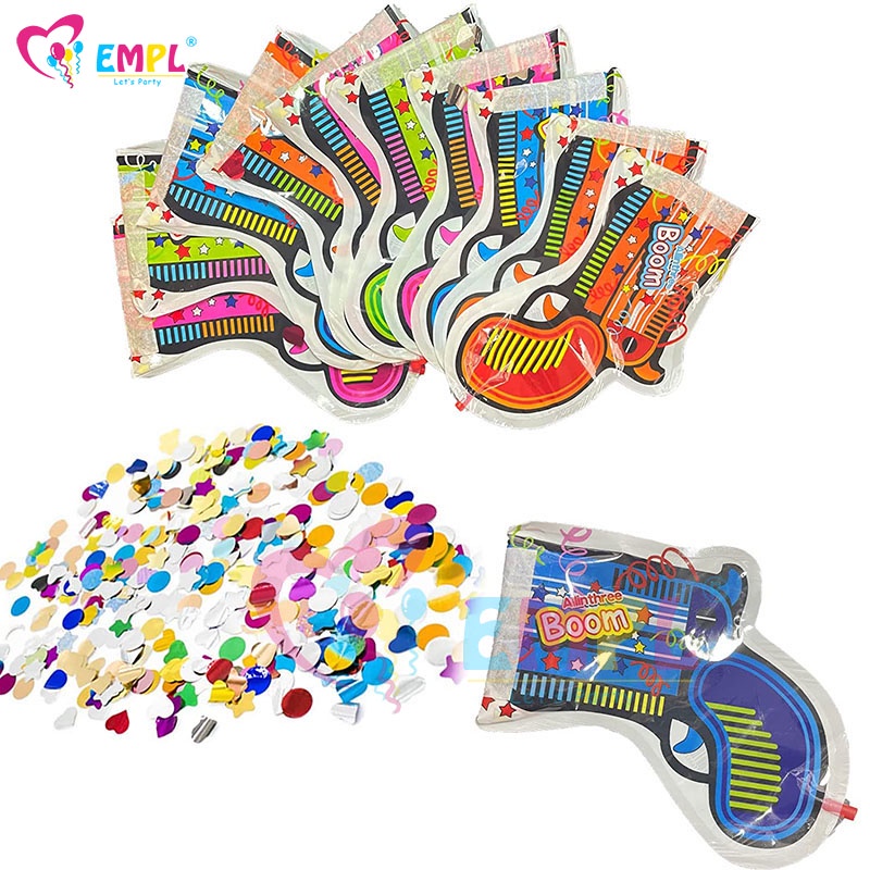 Confetti Cannons Party Handheld Inflatable Gun Fireworks Cannon
