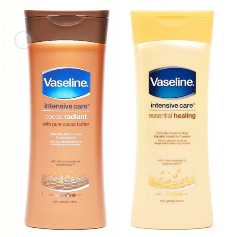 400mL Vaseline Intensive Care Essential Healing Cocoa Radiant Non
