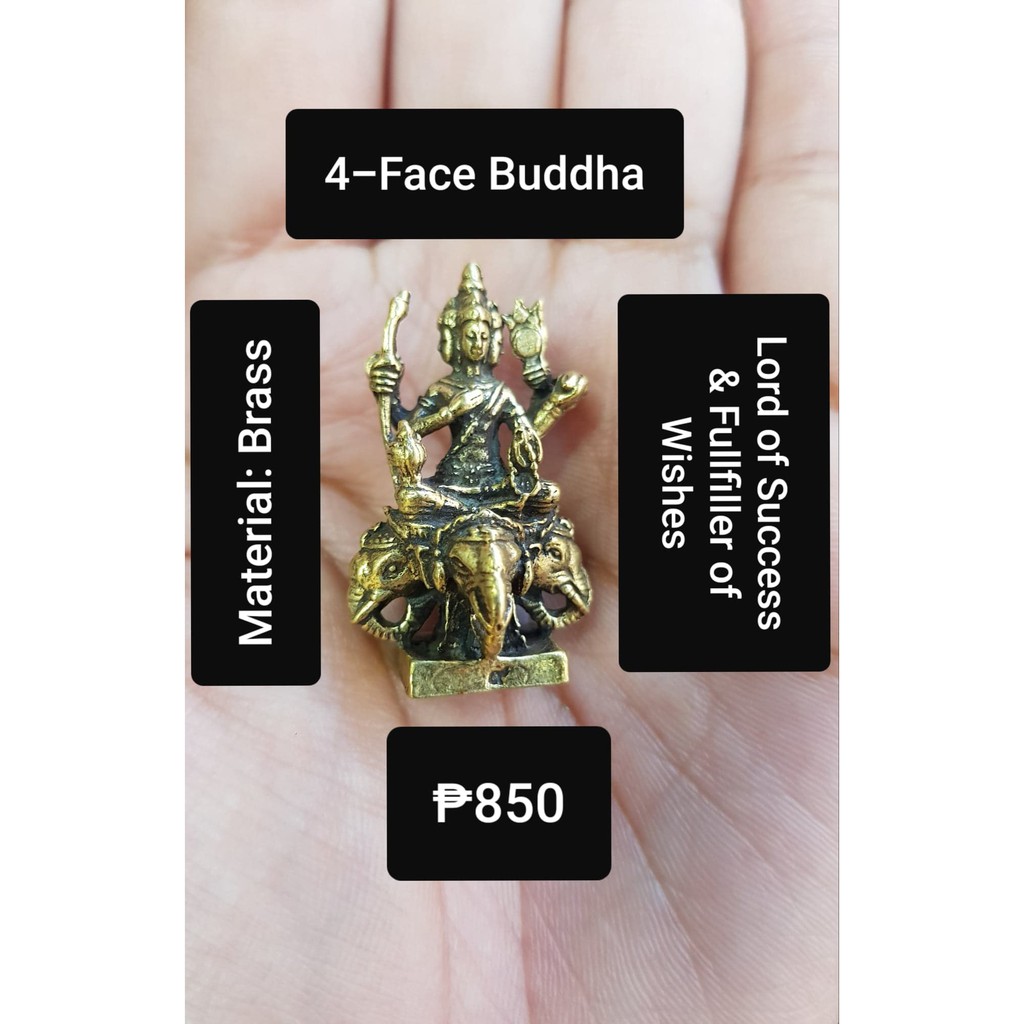 4 Faced Buddha 四面佛(Phra Phrom for Thai or Brahma to India) Shopee