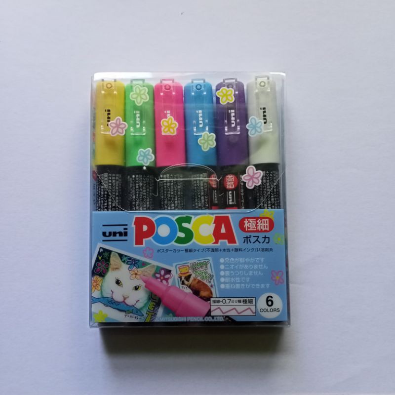 uni posca pens (set of 6) 1m Shopee Philippines