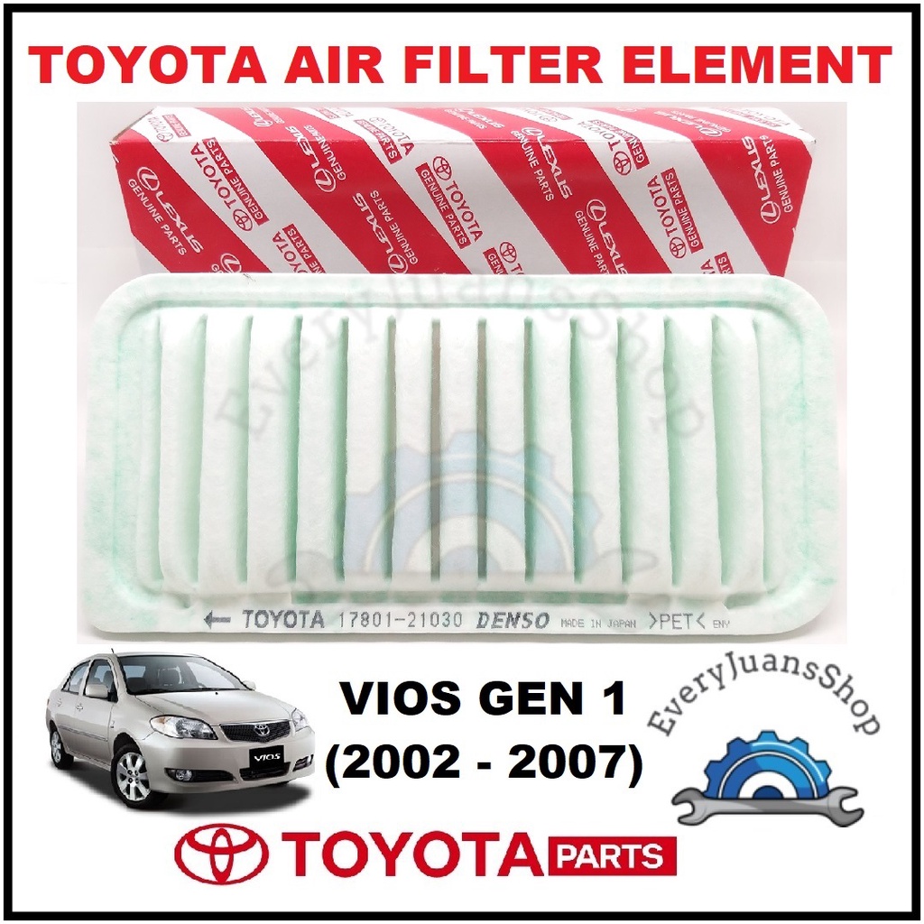 Toyota Air Filter Vios Robin Gen 1 Gen1 ( 2002 2007 ) Shopee