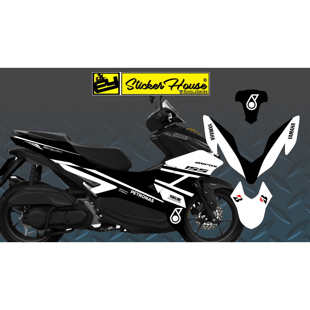 AEROX 155 Version 2 DECALS LAMINATED Shopee Philippines