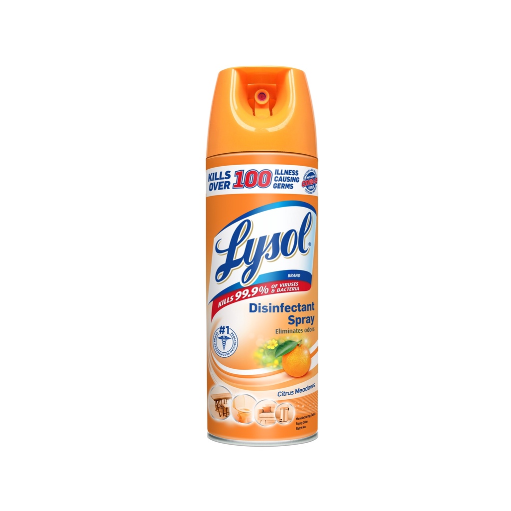 LYSOL Disinfectant Spray Citrus Meadows 170G Shopee Philippines