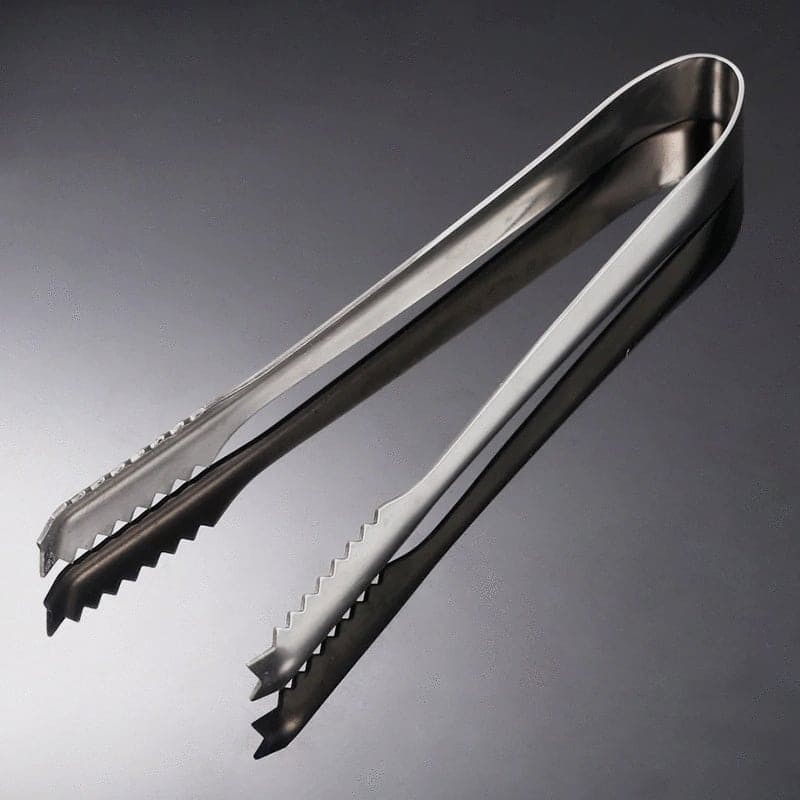 SD/ Stainless Steel 6 inch Ice Tong Lightweight Kitchen Serving Tongs Sugar Ice Cube Food tong