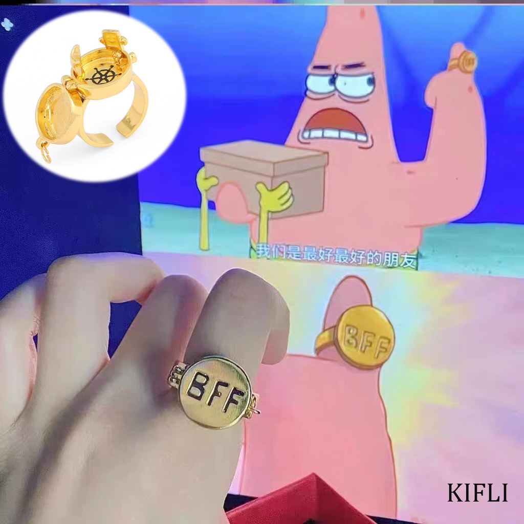 Fashion SpongeBob SquarePants BFF Best Friend Friendship Can Open The