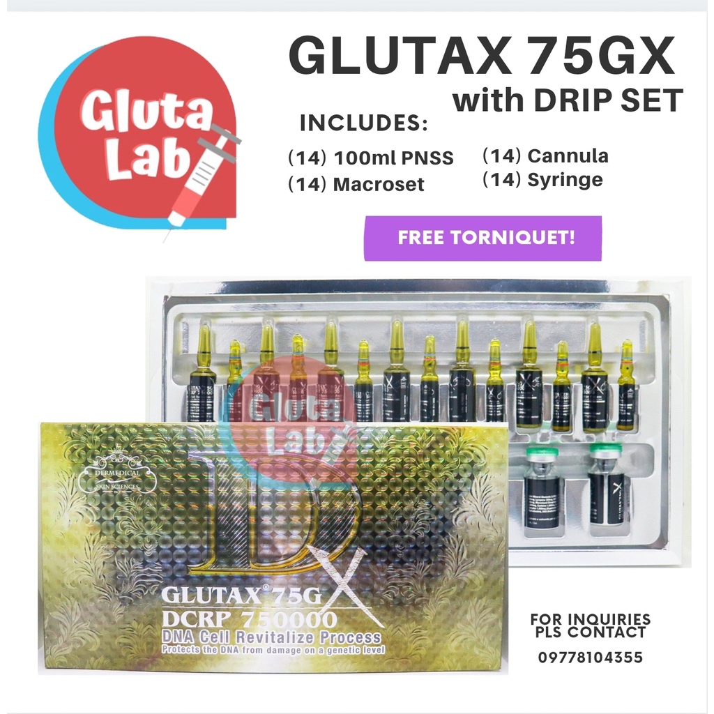 GLUTA LAB GLUTAX DCRP 75GX DNA CELL REVITALIZE PROCESS COMPLETE (DRIP
