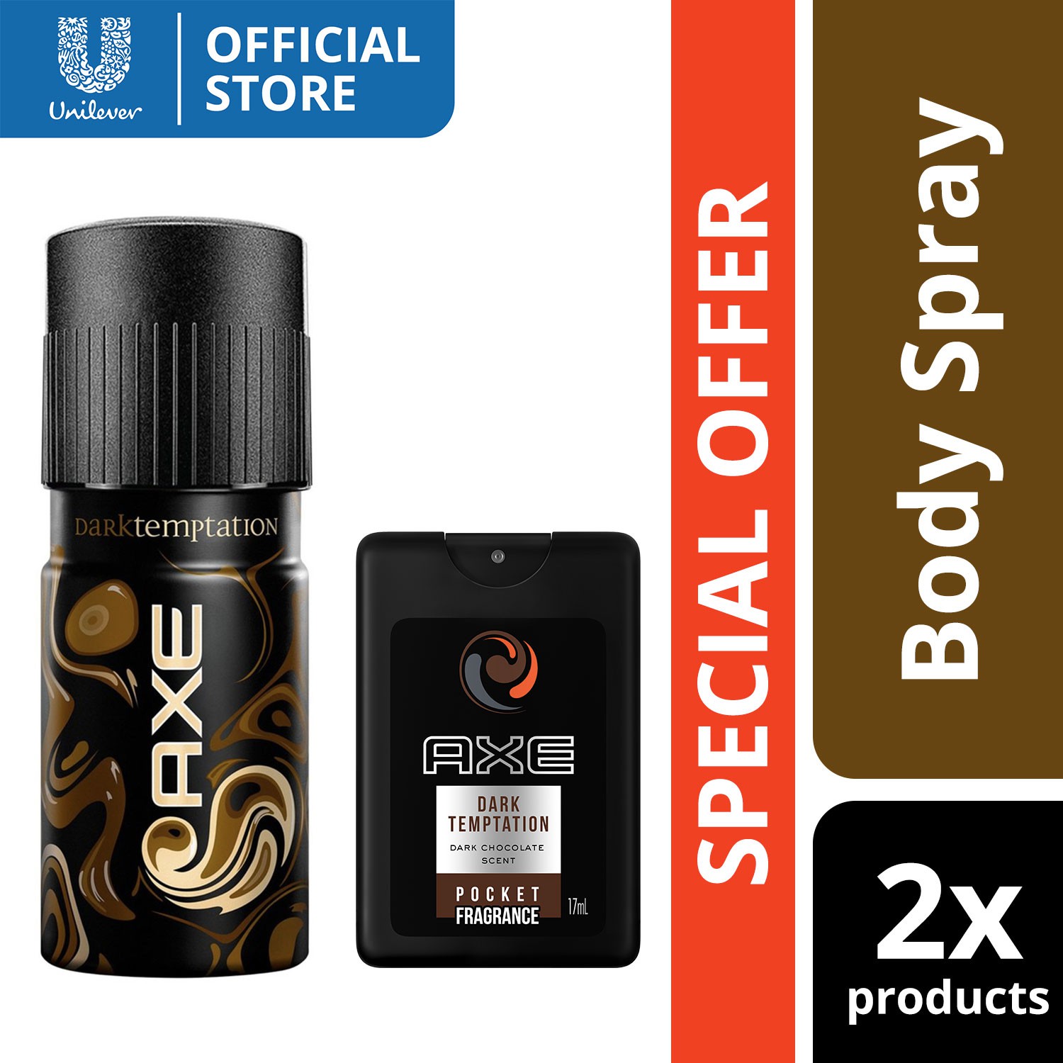Axe Body Spray Dark Temptation 150ML Axe Pocket Fragrance