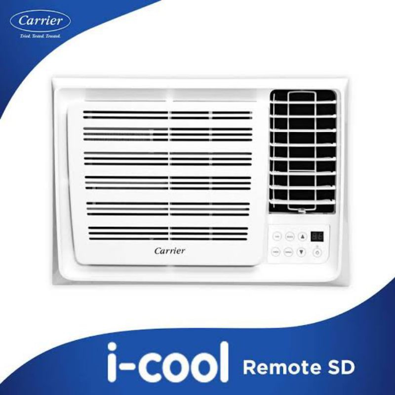 Carrier optima remote control timer window type aircon ICOOL Green