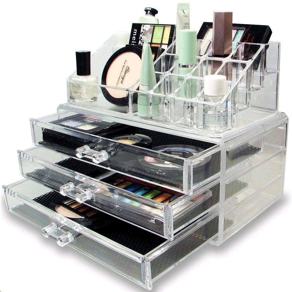 Celina Home Textiles 3 Drawers/3Layers Clear Acrylic Cosmetic Makeup