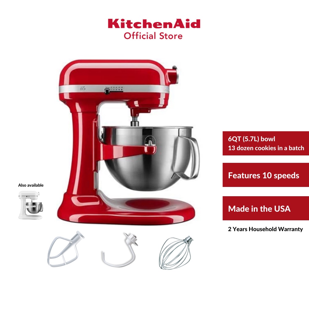 KitchenAid 6QT (5.7L) Artisan Stand Mixer 220 V for baking Shopee