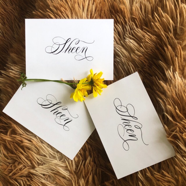 Personalized or Custom Calligraphy Name Place Cards Name Cards