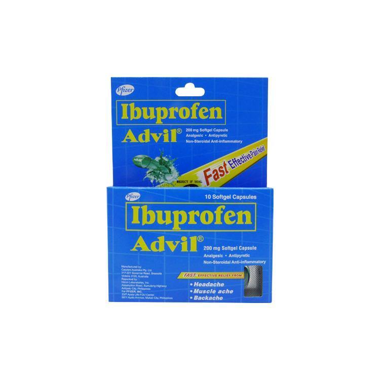 Advil 200 mg Soft Gel Capsule 10x1 Pack Shopee Philippines