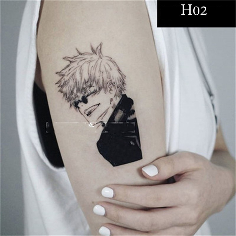 Anime Jujutsu Kaisen Tattoo Stickers Itadori Yuji Gojo Satoru Cosplay Diy Waterproof Tattoo Stickers Prop | Shopee Philippines 800_x_800_jpg