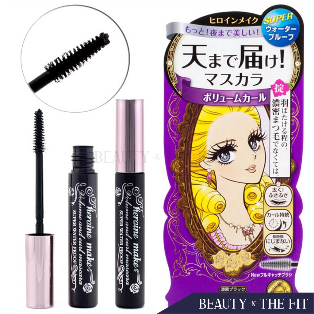 Kiss Me Heroine Make Volume & Curl Mascara Waterproof Black Shopee