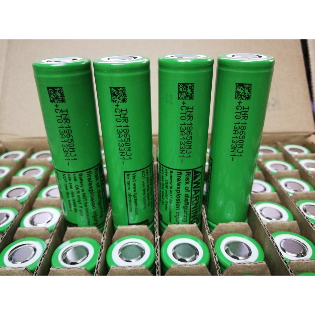 Brand New LG MJ1 18650 Battery, 3500mAh, 10A, 3.63V, Grade A Lithium