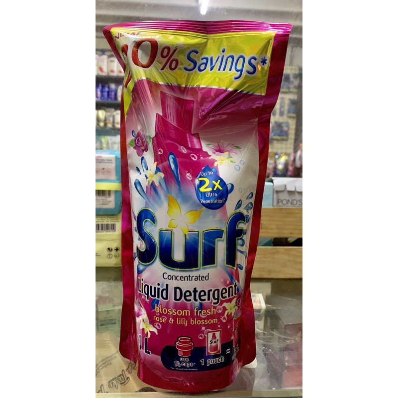 SURF Liquid Detergent 1 Liter Blossom Fresh Shopee Philippines