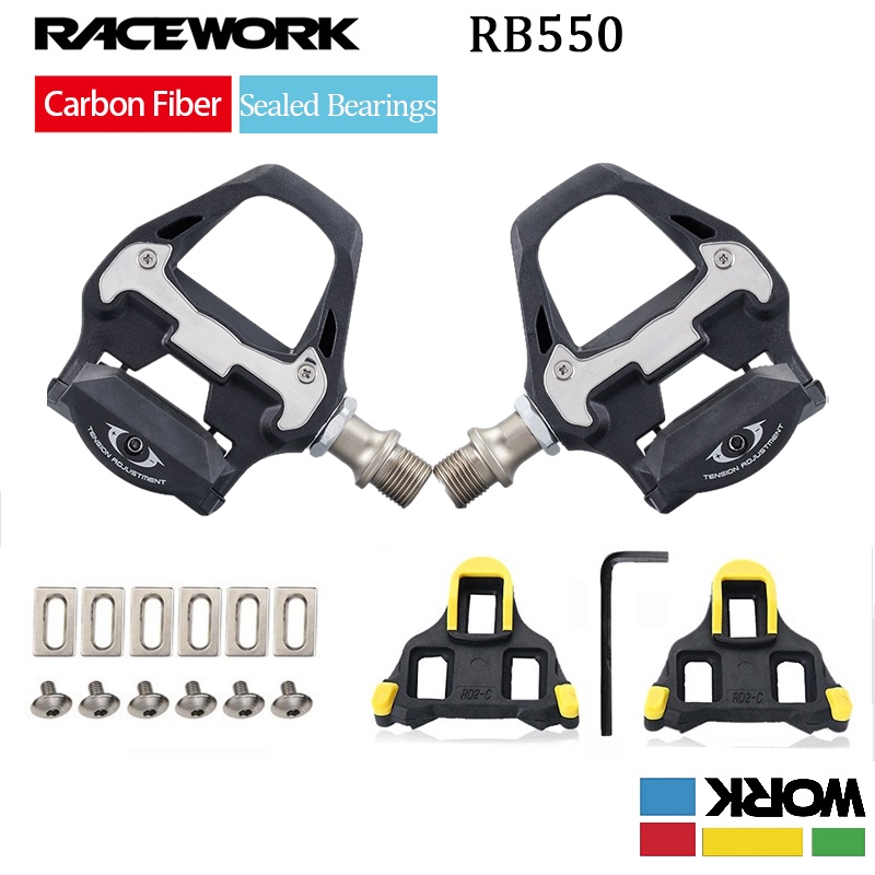 RACEWORK RB Cleats Pedal Road Bike Self Locking Pedals Clipless Cleats