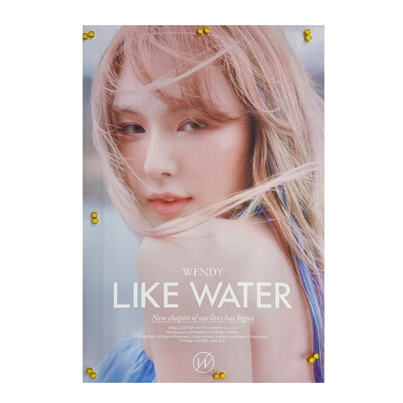 WENDY [LIKE WATER] The 1st Mini Album Case Ver. Official POSTER 3ver