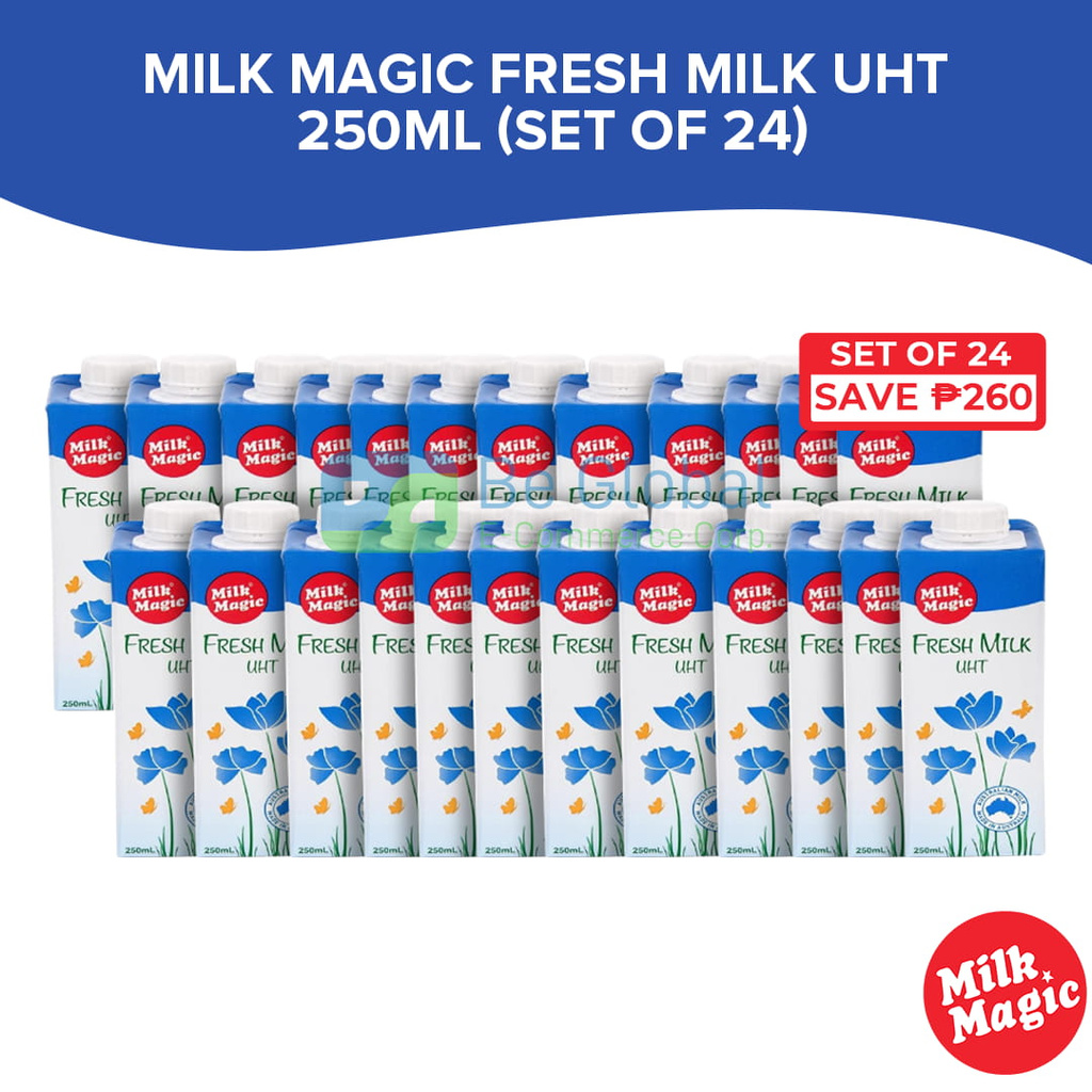 Milk Magic Fresh Milk 250ml (Set of 24) Nutritious Health Drink