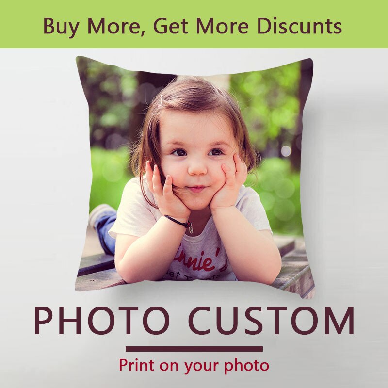Custom Cushion Cover Photo Customized Throw Pillow Home Decorative