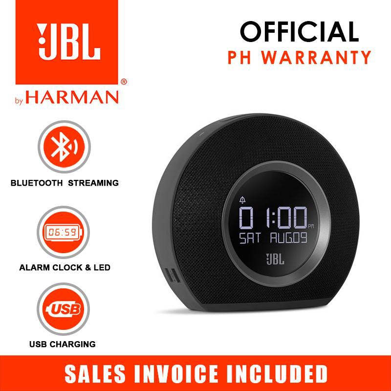 JBL Horizon Bluetooth Clock Radio with USB Charging and Ambient (Black