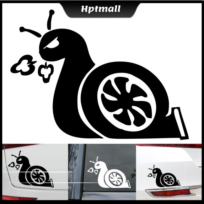 Y2 3D Car Stickers Angry snail Drift Race Car Styling Turbo Snail Cool