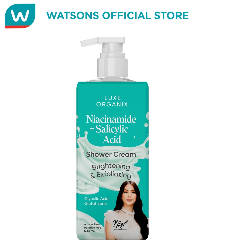 Luxe Organix Niacinamide + Salicylic Acid + Glutathione Shower Cream
