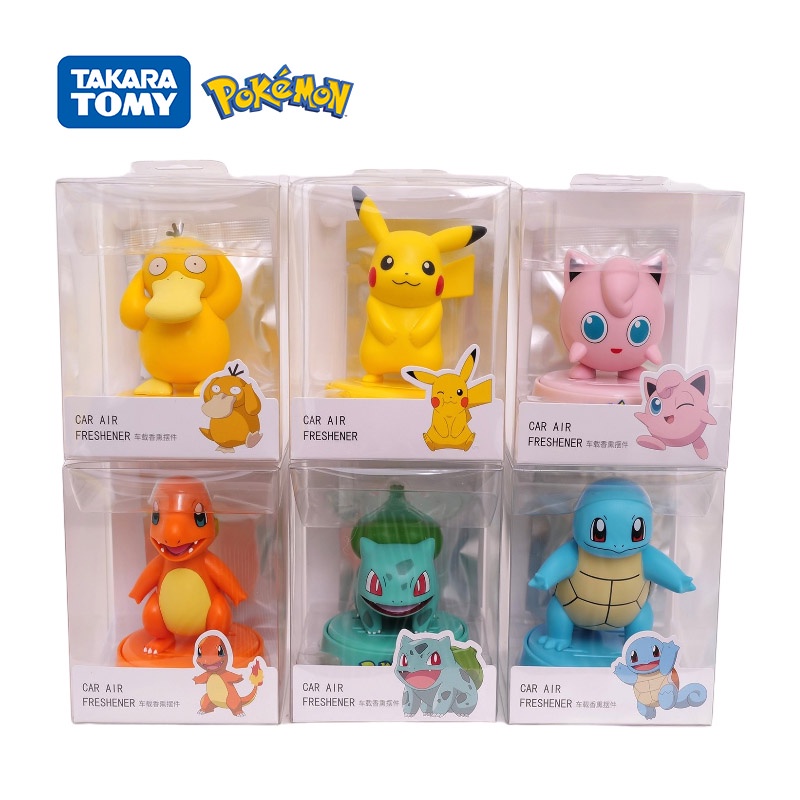 Pokemon Pikachu Car Aromatherapy Ornaments Anime Peripheral Car Solid