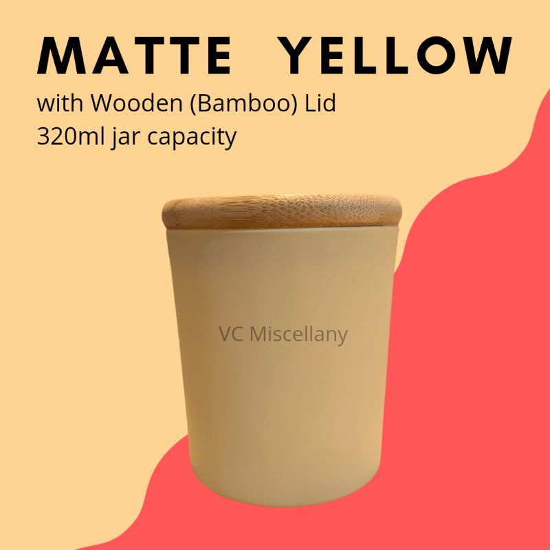 Yellow Glass Jars 320ml Matte Shopee Philippines