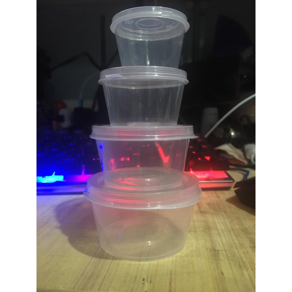 4oz Hinged Sauce Cup 120ml Hinge Microwavable Sauce Cup [50pcs/100pcs