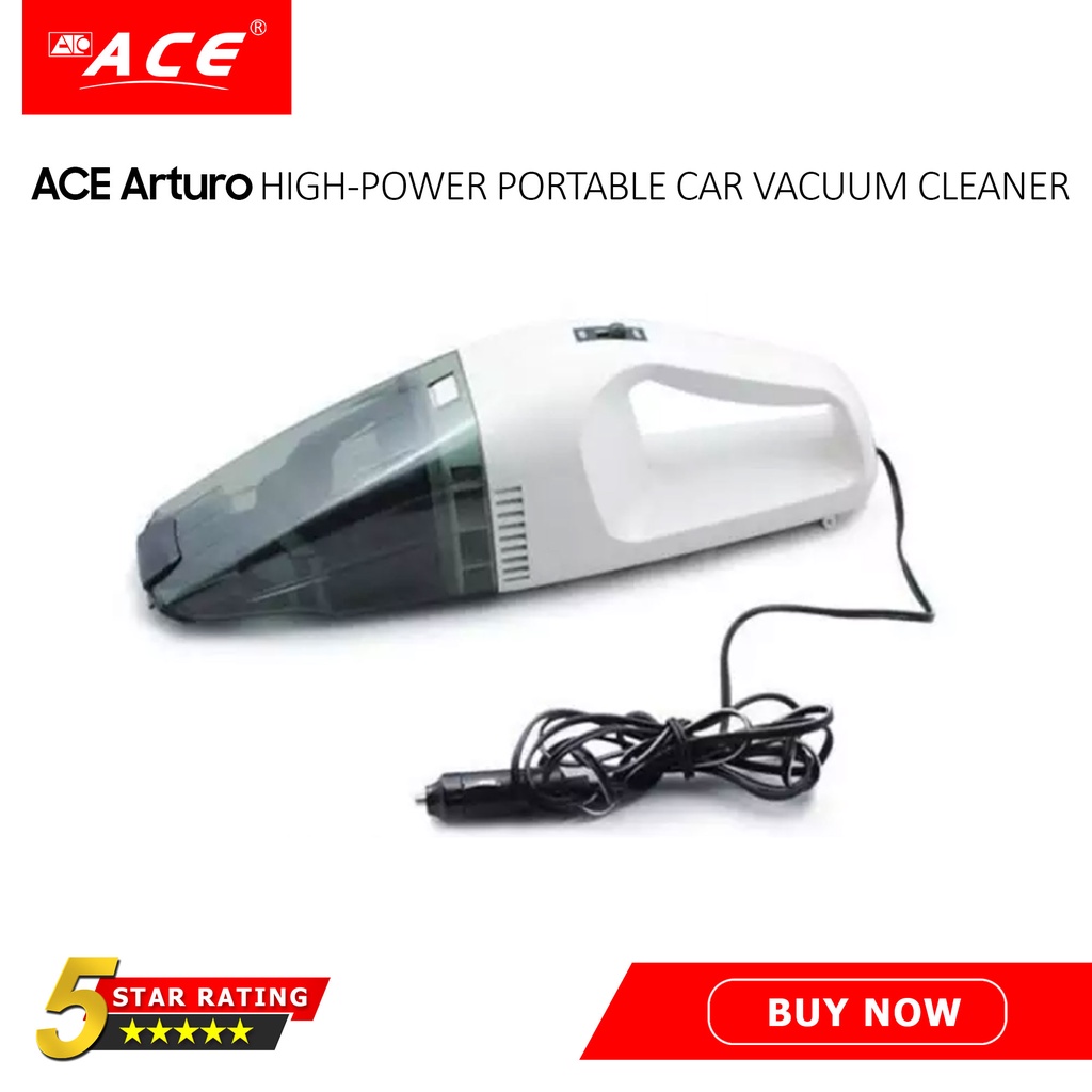Ace Arturo HIGHPOWER PORTABLE CAR VACUUM CLEANER audio headphones