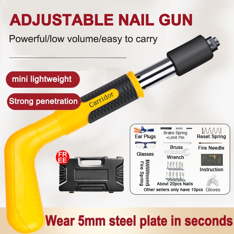 Nail Gun Heavy Duty Chisel Gun Rivet Tool Concrete Tufting Gun Manual