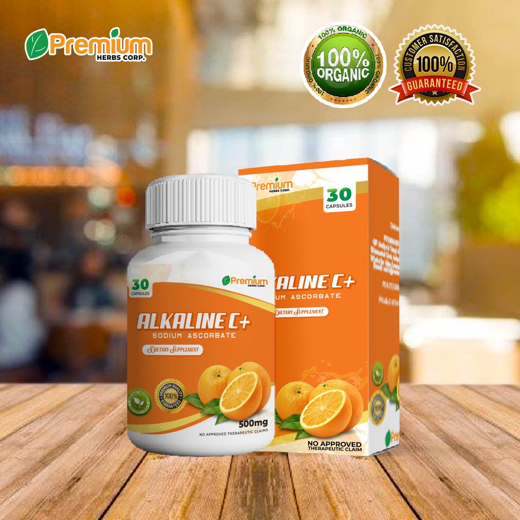PHC Alkaline C 500mg (30 capsule) with Rosehips Extract, Sodium