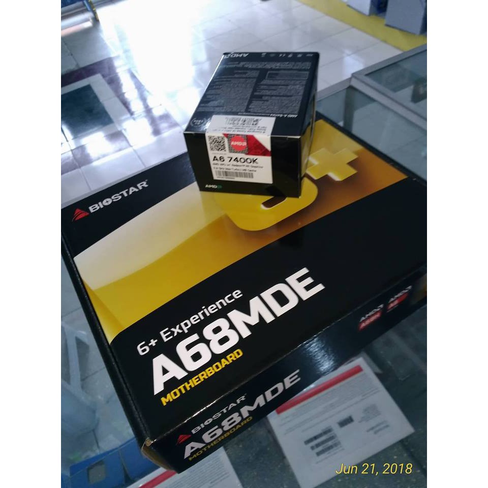 AMD A6 7400K / 3.5 GHz /BIOSTARA68 MDE SOCKET FM2/FM2+ Shopee Philippines