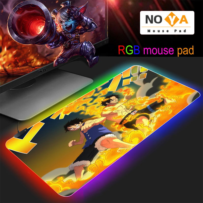 [one piece] NOYA Large XL Mouse Mat Anime Laptop RGB Mouse Pad Notbook