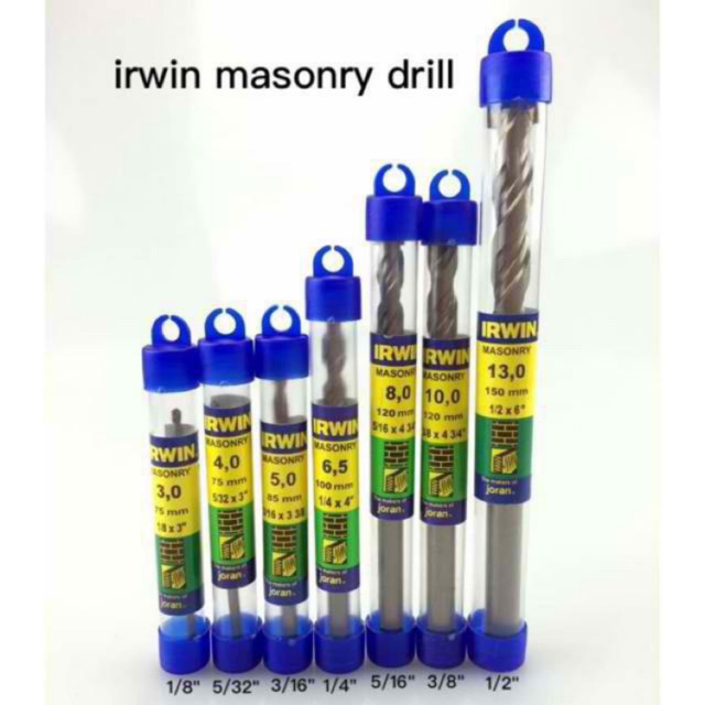 IRWIN Masonry Drill Bit (10pcs) Shopee Philippines