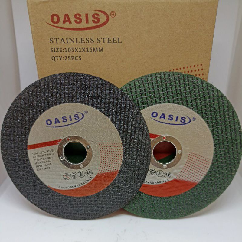 Oasis cutting disc 4" (Per box 25pcs) for metal iron stainless steel, 4inch superthin 105x1x16mm