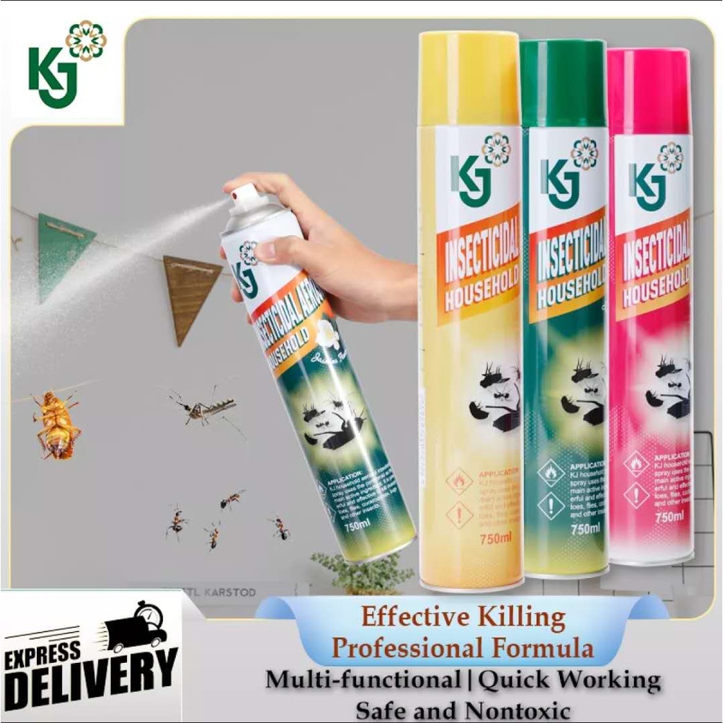 1PC KJ INSECTICIDAL AEROSOL SPRAY GUIWANG FROGKING INSECTICIDE
