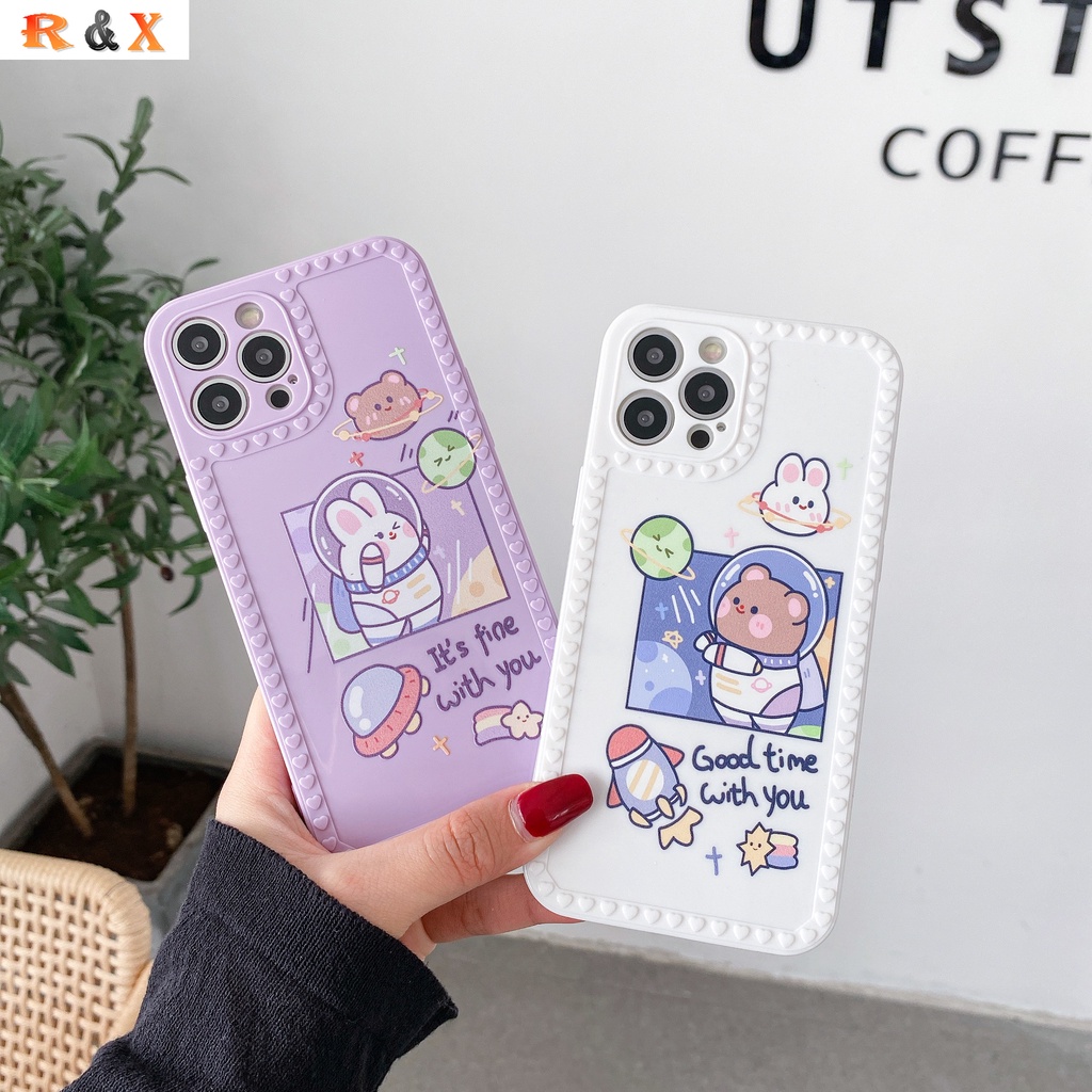 Cute Silicone Case for OPPO A12 A5S A7 A39 A57 A59 F1S A3S A12E A52 A9
