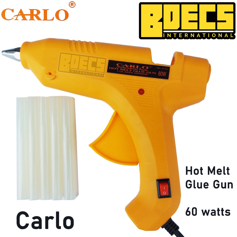 Carlo Hot Melt Glue Gun High Quality Heavy Duty Bdecs Shopee Philippines