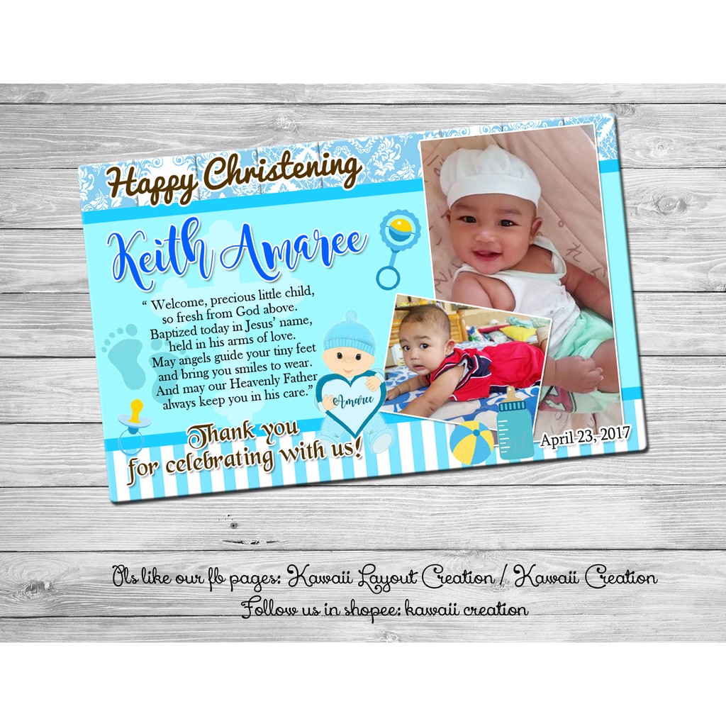 christening glittery ref for baby boys Shopee Philippines