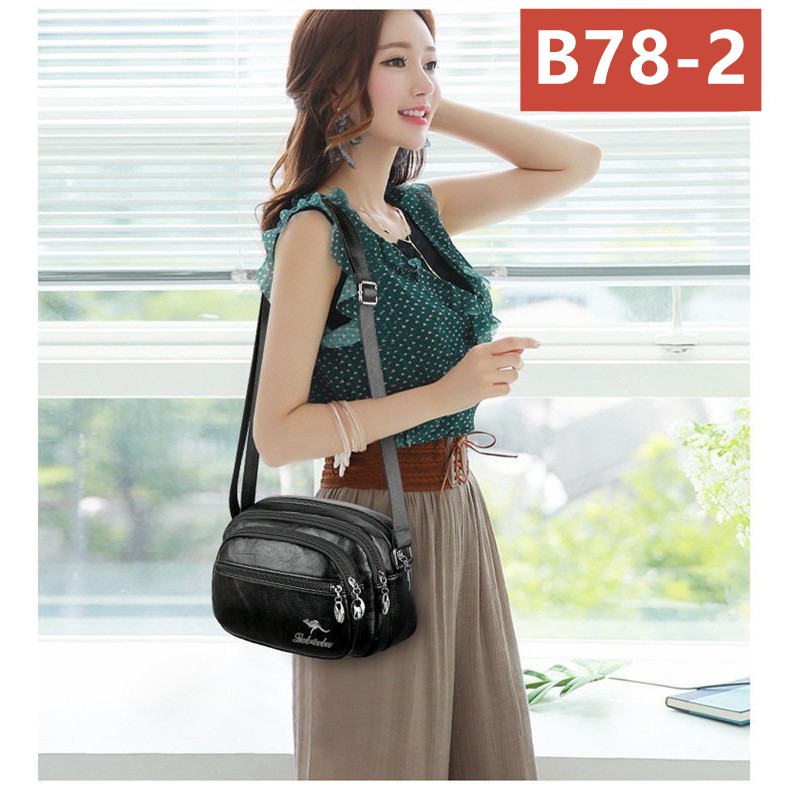 Women's PU leather Shoulder Bag Sling Bag Fashion Korean Style Bag Best