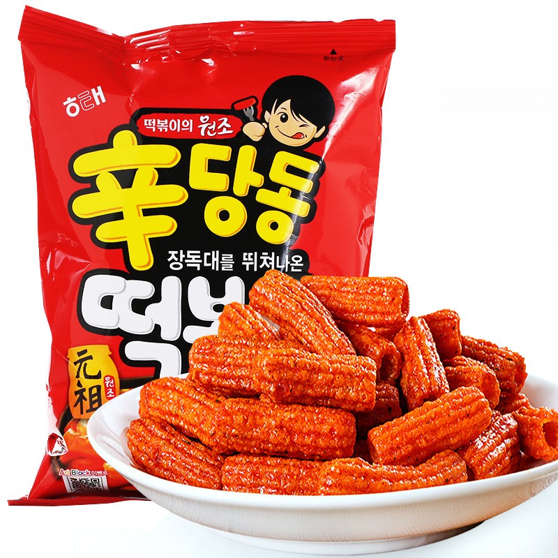 Haitai Hot Spicy Topokki Rice Cake Flavor Cracker Chips 110g Shopee