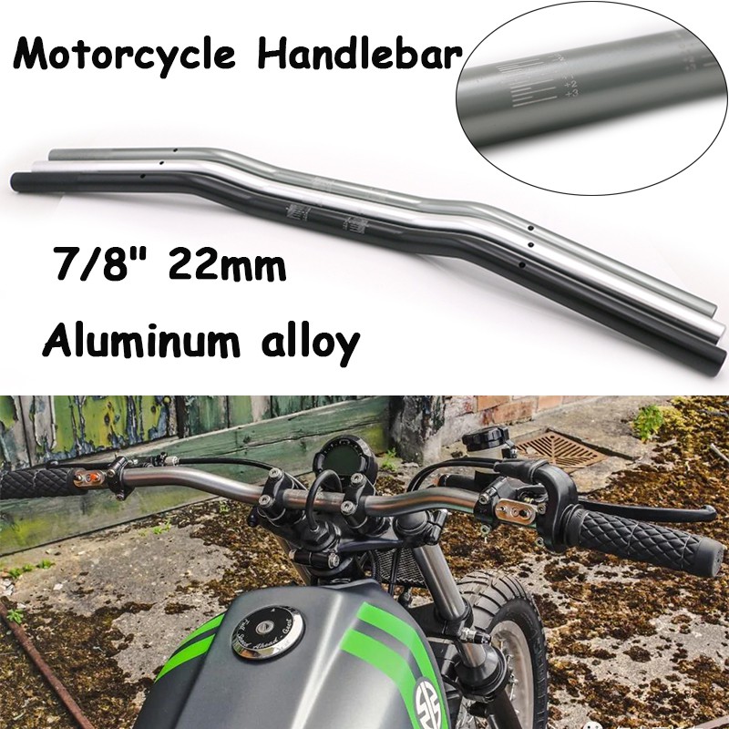 Motorcycle Aluminum alloy 7/8" 22mm Handlebar Handle Bar Motorcycle
