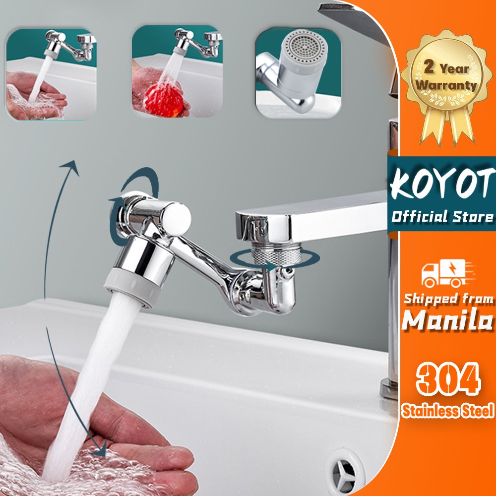 KOYOT 304 Stainless Steel Faucet Sprayer 1080° Swivel Bathroom Faucet