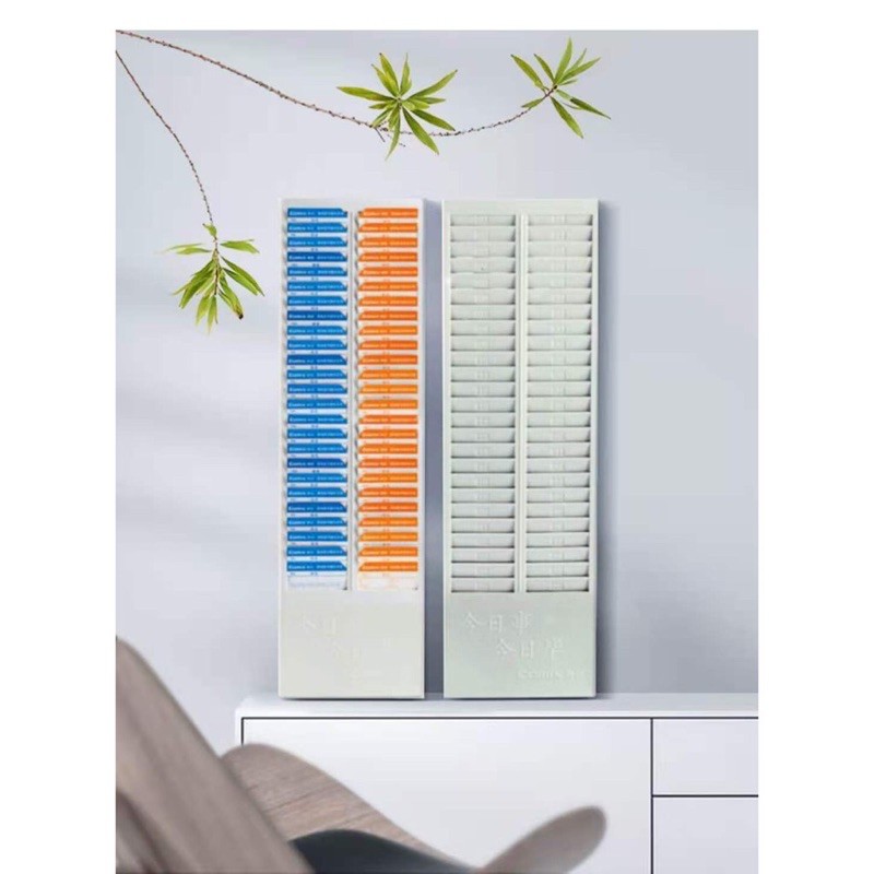 Time Card Rack Wall Mount Holder 50 Pocket Slot for Attendance Recorder Punch Time Office
