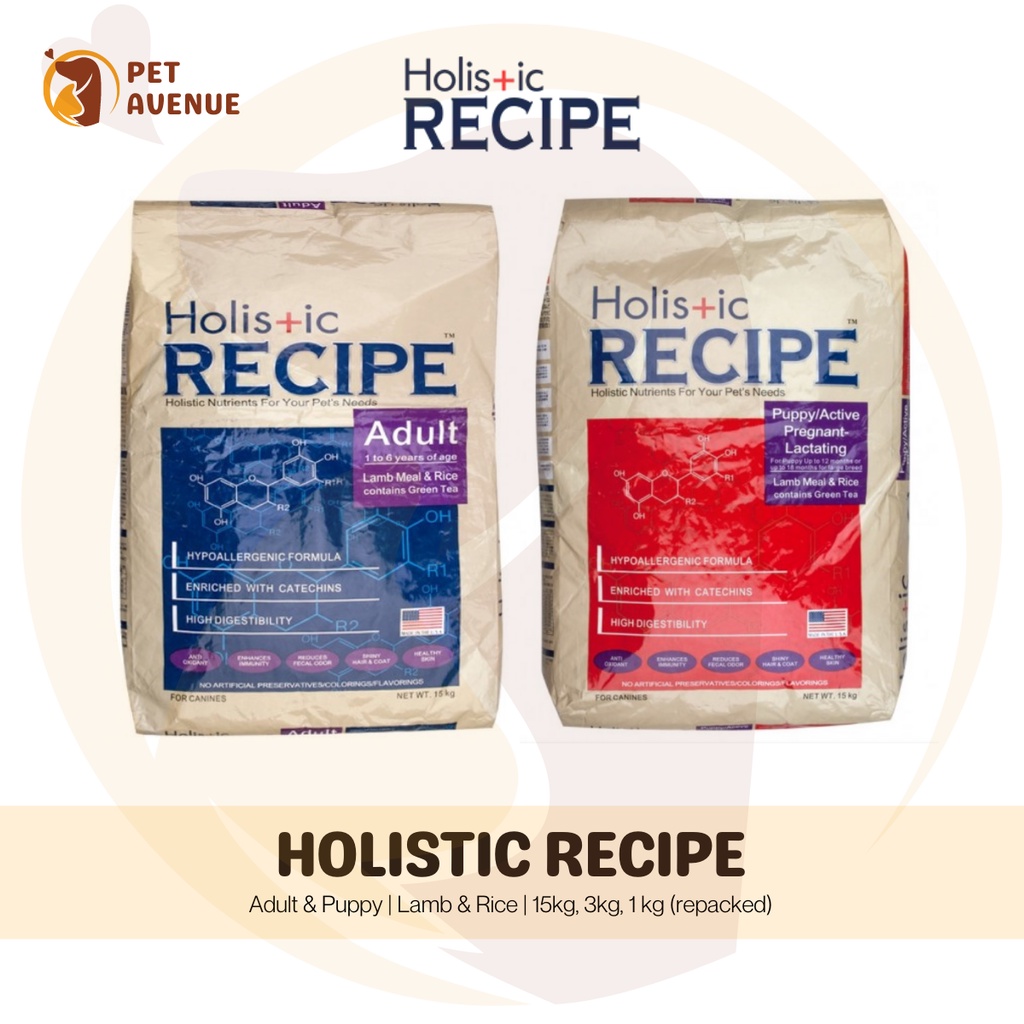 Holistic Recipe Adult/Puppy Dog Food 1kg Shopee Philippines