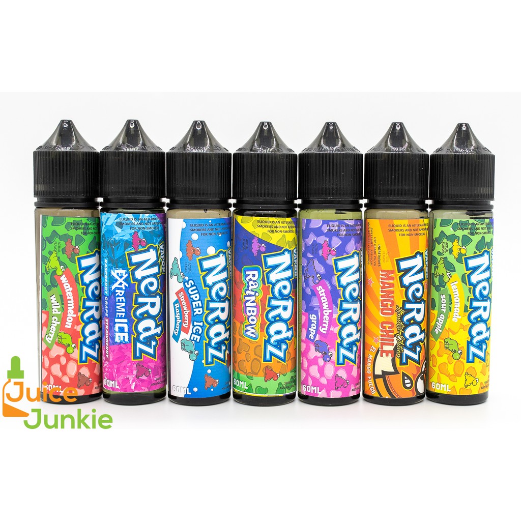 Nerdz 60ml Vape Juice E Liquid Vaping Low Nicotine 3mg eliquid ejuice